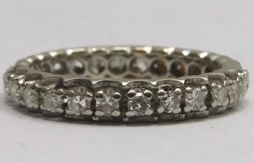 Antique 18ct Gold Diamond Full Eternity Ring