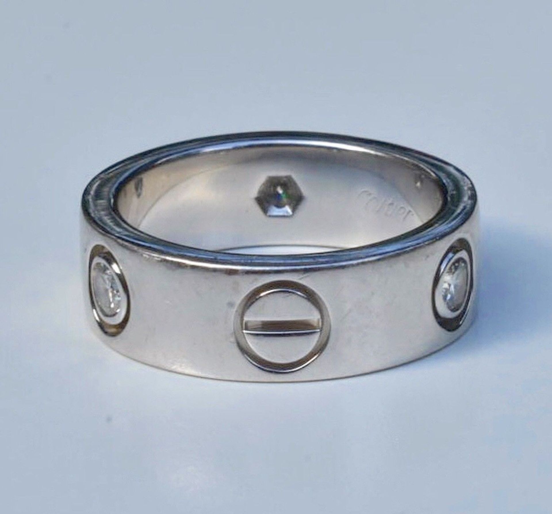 Cartier Diamond Ring Set in 18k White Gold - Image 3 of 12