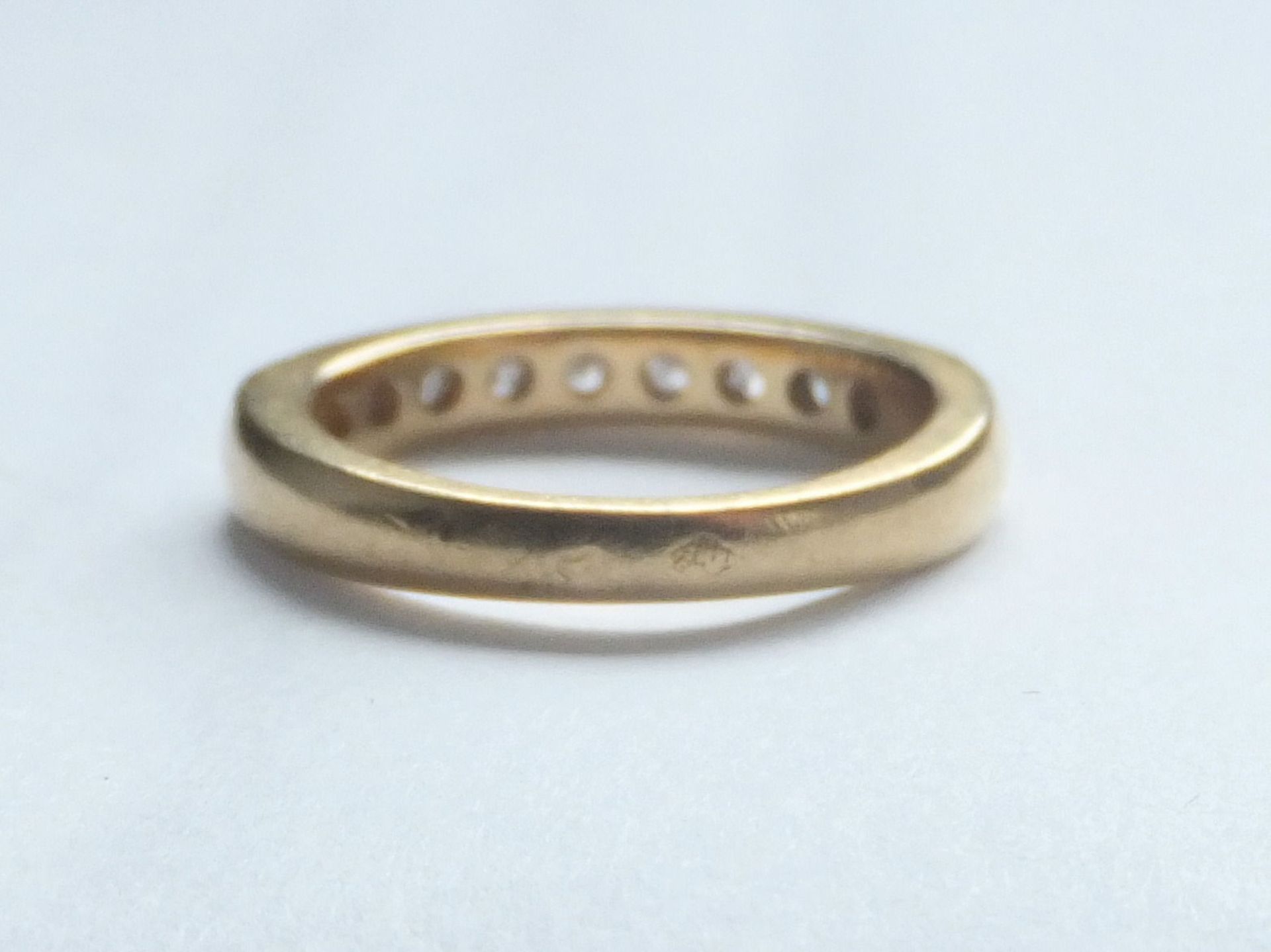 1/2ct Diamond Half Eternity Ring 18 carat Yellow Gold Band - Image 4 of 4