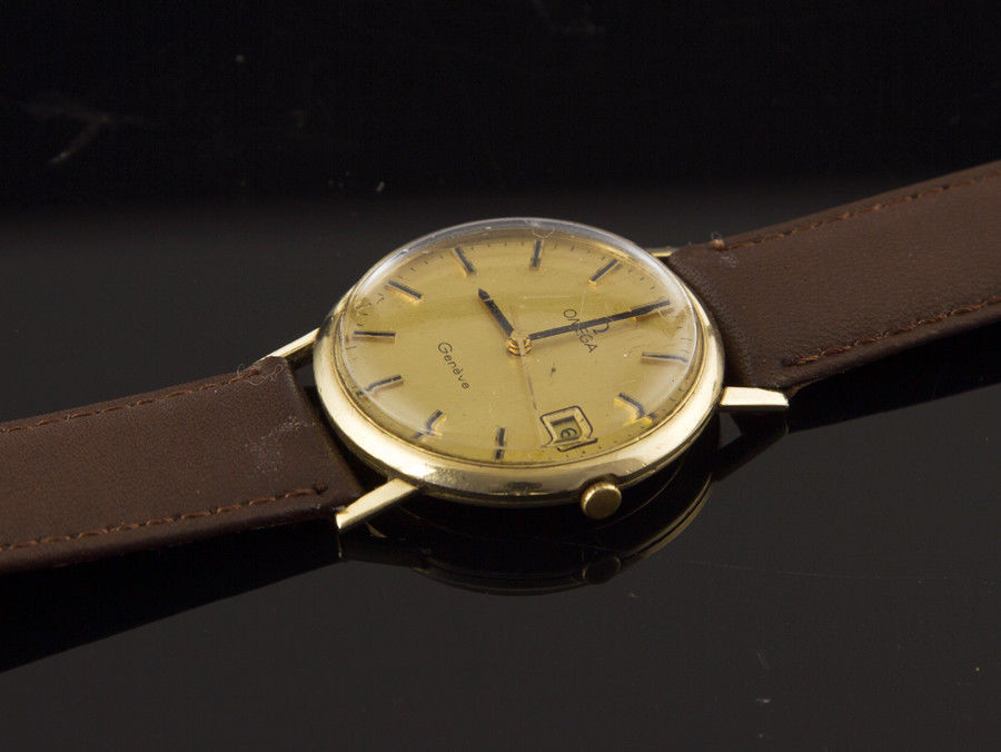 1972 9 Carat Gold Omega Geneve Mans Wristwatch - Image 4 of 5