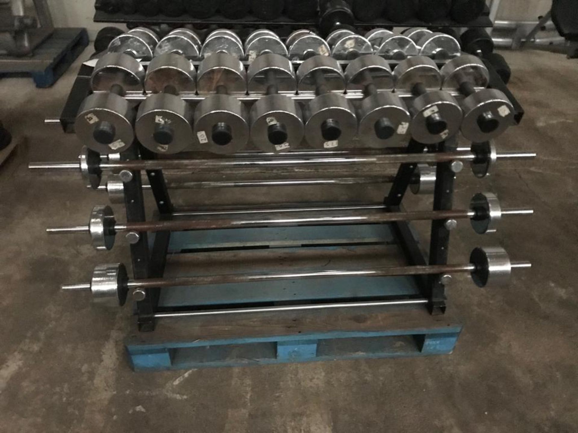 Chrome Free Weights And Dumbells