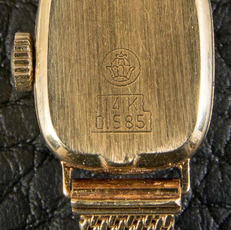 CITO - Damenarmbanduhr, Gehäuse & Armband in 585er Gelbgold. Werk läuft an. Mitte 20. Jhd. Werk - Image 4 of 7