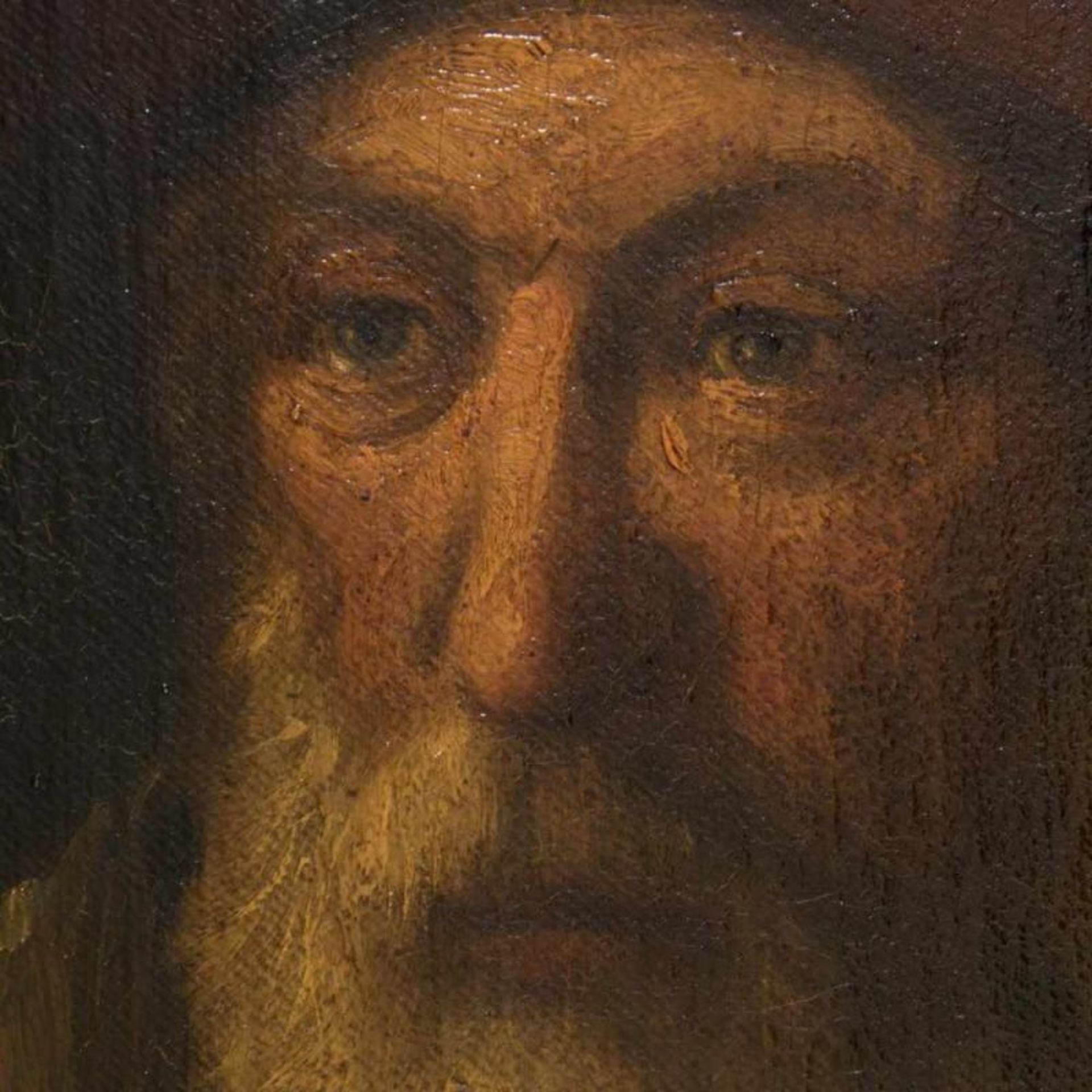 Paar Herrenporträts, Gemälde, Öl auf Leinwand je ca. 40 x 57 cm, 1 x unleserlich signiert & 1 x - Image 15 of 16