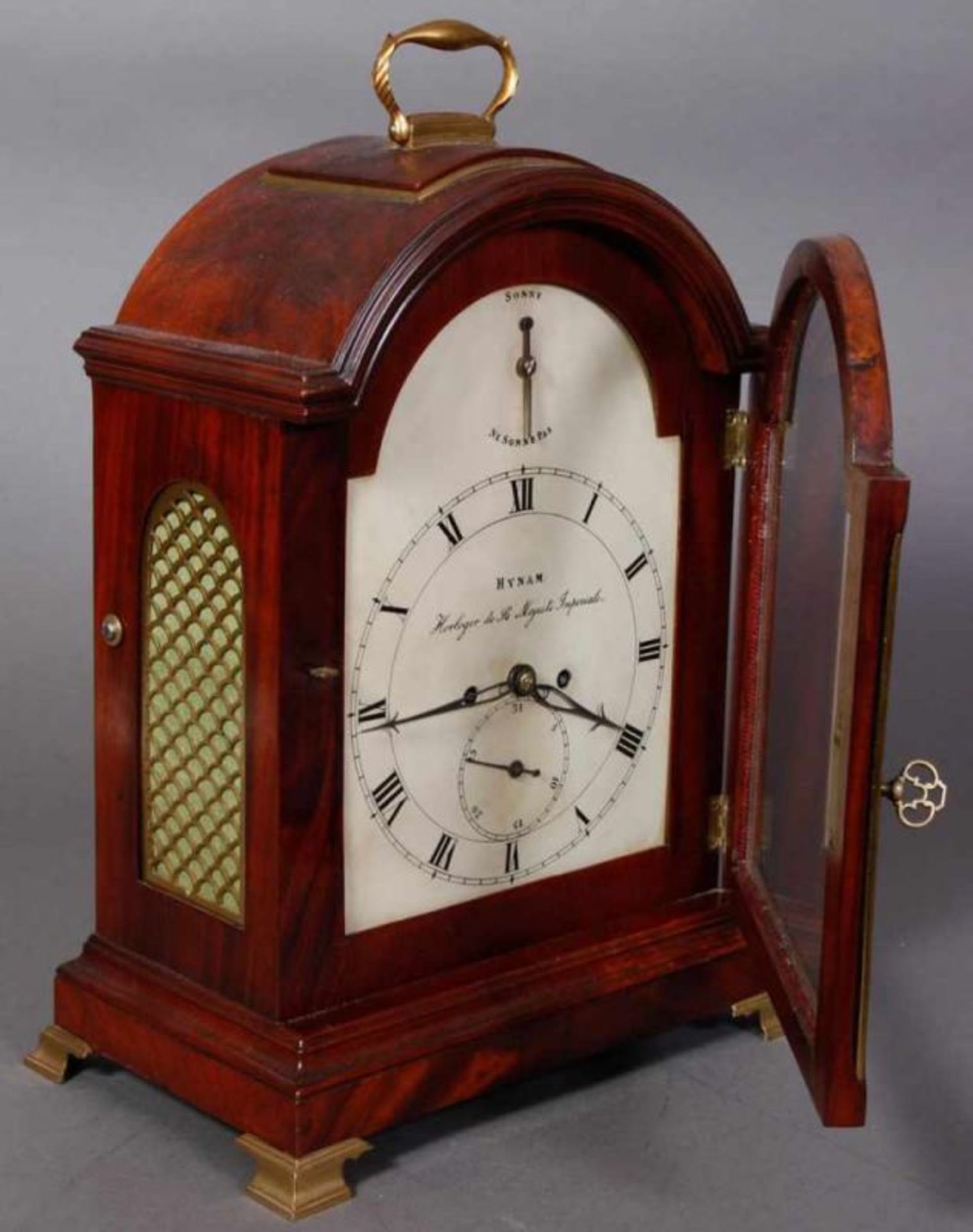 Bracket-Clock des ROBERT HYNAM (England 1735 oder ´37 - 1817 Sankt Petersburg). Er war als Uhrmacher - Image 12 of 16