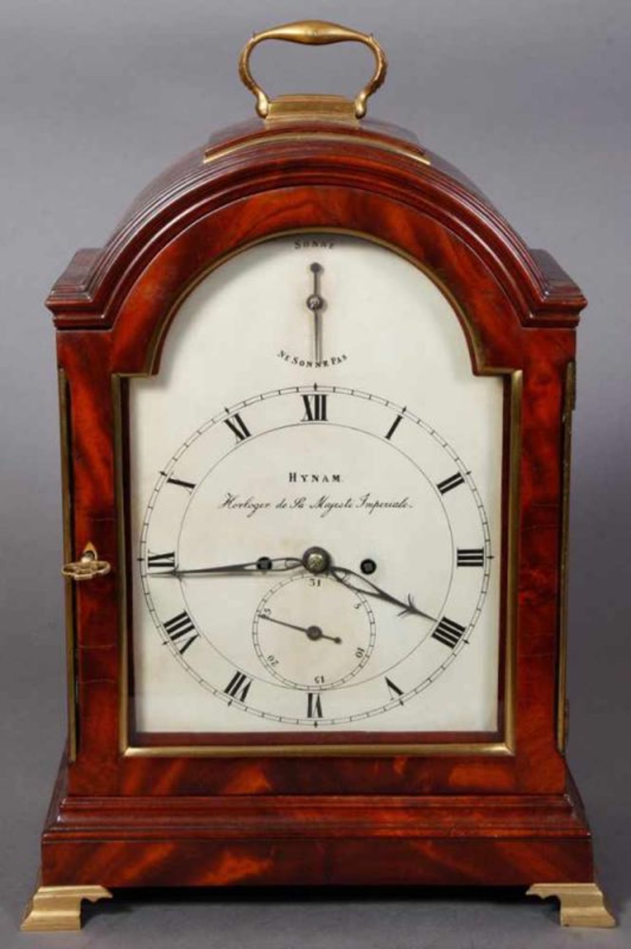 Bracket-Clock des ROBERT HYNAM (England 1735 oder ´37 - 1817 Sankt Petersburg). Er war als Uhrmacher - Image 10 of 16