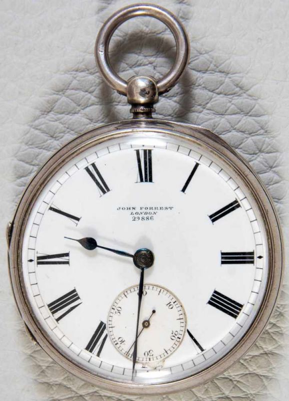 "JOHN FORREST - LONDON - CHRONOMETER MAKER TO THE ADMIRALTY - No. 29886". Englische