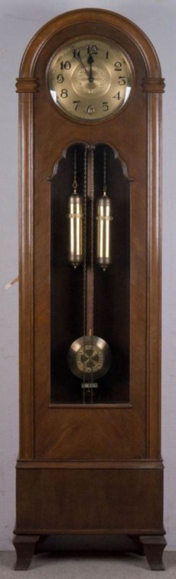 Alte/antike Bodenstanduhr, Art-Deco, deutsch 1920er/30er Jahre, 2 gewichtige Standuhr mit