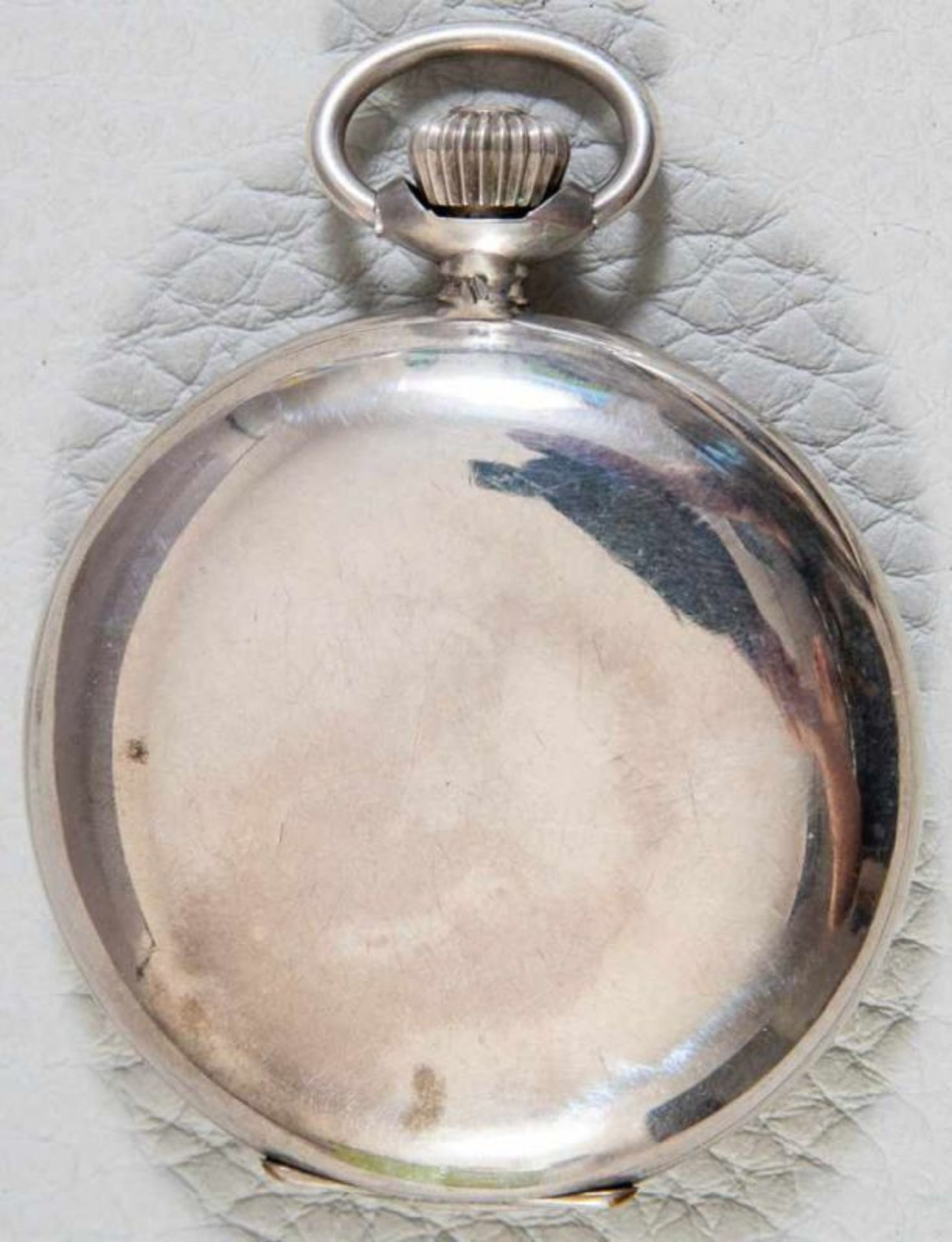 Antike IWC Savonette Herrentaschenuhr, um 1890, schweres 800er Silbergehäuse, weißes - Bild 10 aus 10