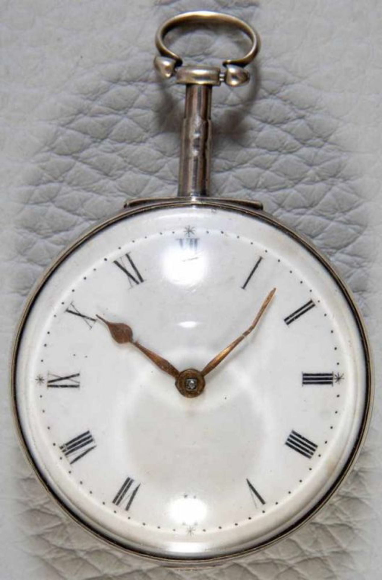 "A. COTWOOD - LONDON". Antike, englische Spindeltaschenuhr, 19. Jhd., prächtig gravierte Platine - Bild 4 aus 10