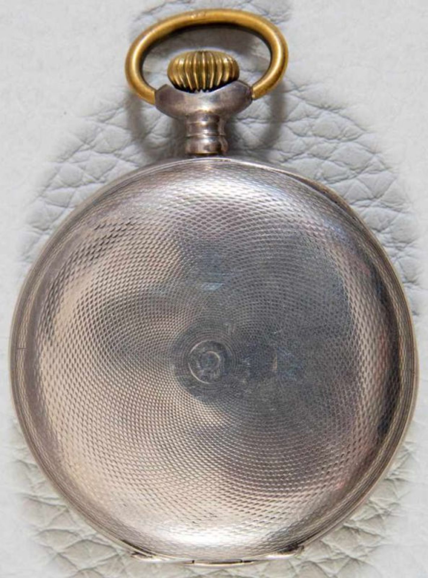 "HEBDOMAS - 8 JOURS" - SAVONETTE Herrentaschenuhr in 800er Silber, Porzellanziffernblatt mit arab. - Bild 7 aus 7
