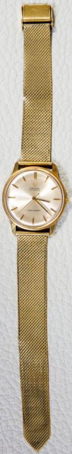 OMEGA SEAMASTER AUTOMATIK Herrenarmbanduhr der 1960er/70er Jahre, Gehäuse und Armband in 585er/14K - Bild 4 aus 6