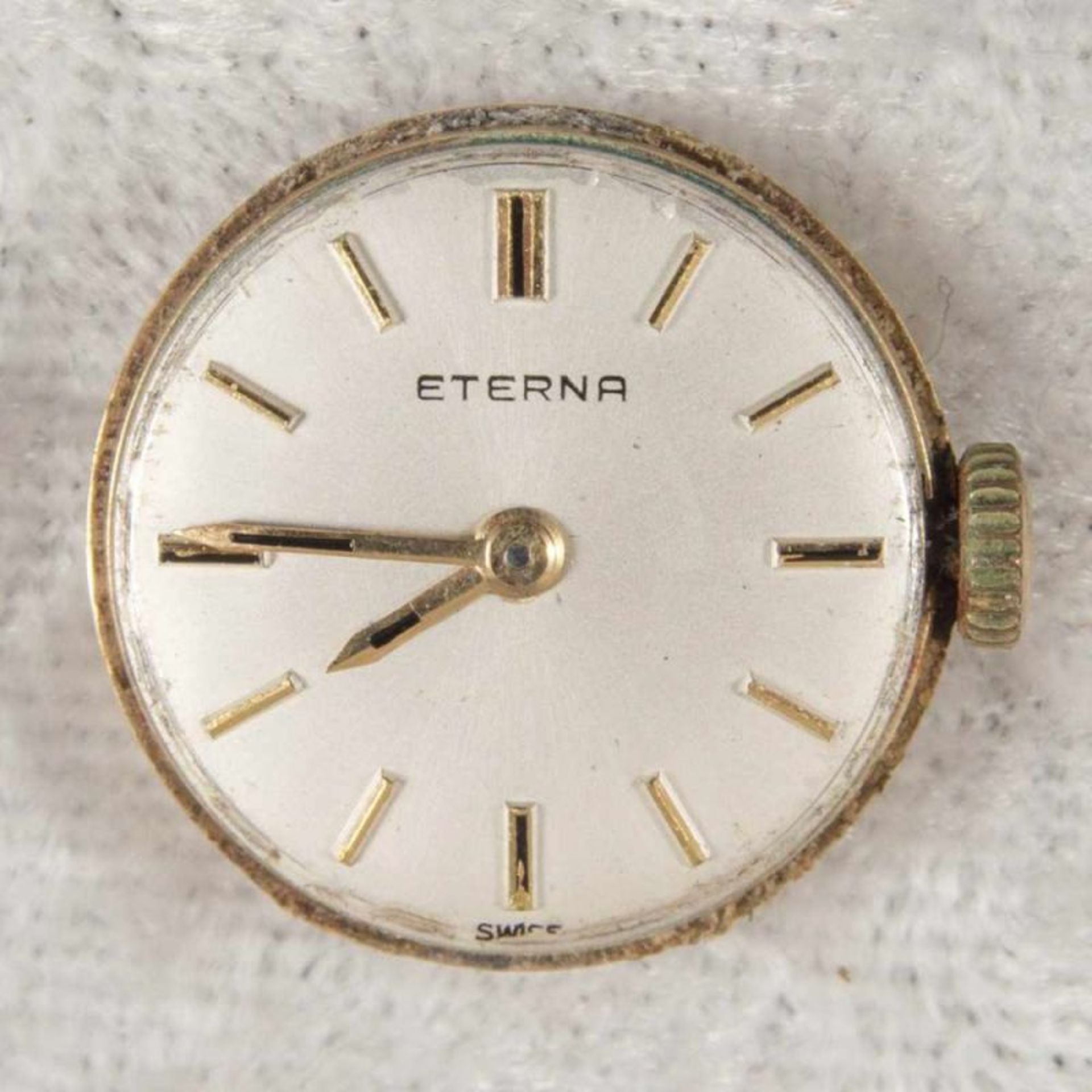 "ETERNA"-Damenarmbanduhr. 585er Gelbgoldgehäuse.Werk nicht auf Vollständigkeit und Funktion geprüft. - Bild 2 aus 7