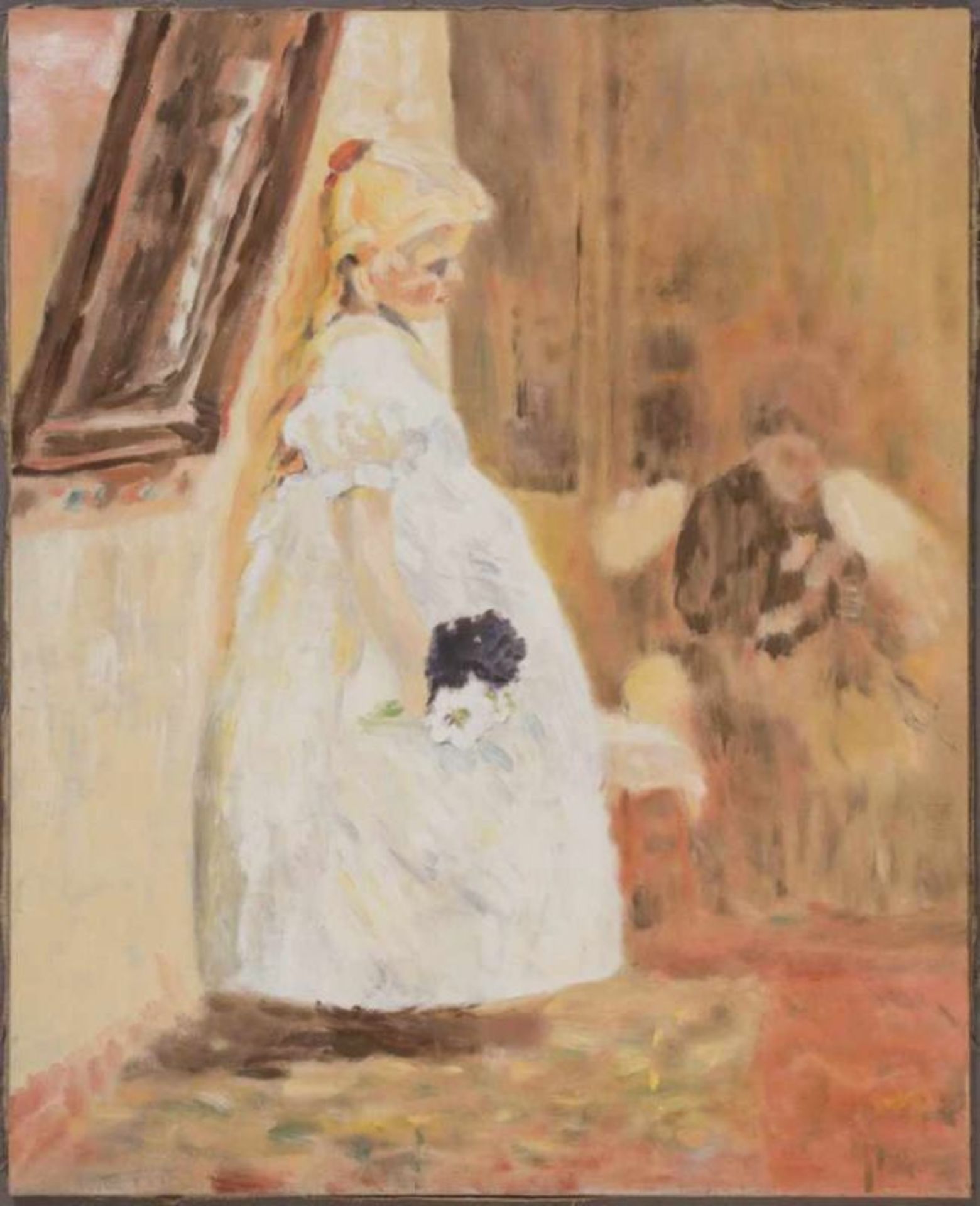 "Junges Mädchen" - Gemälde, Öl auf Leinwand, Kopie nach Olga von Boznanska (Krakau 1865 - 1940