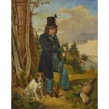 VEITH, FRANZ MICHAEL 1799 Augsburg - 1846 München Jäger mit Hund und erlegtem Fuchs M. u.