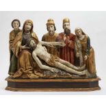 BEWEINUNG CHRISTI Skandinavien (Schweden?), um 1500 Der Leichnam Christi auf dem Schoß Mariens