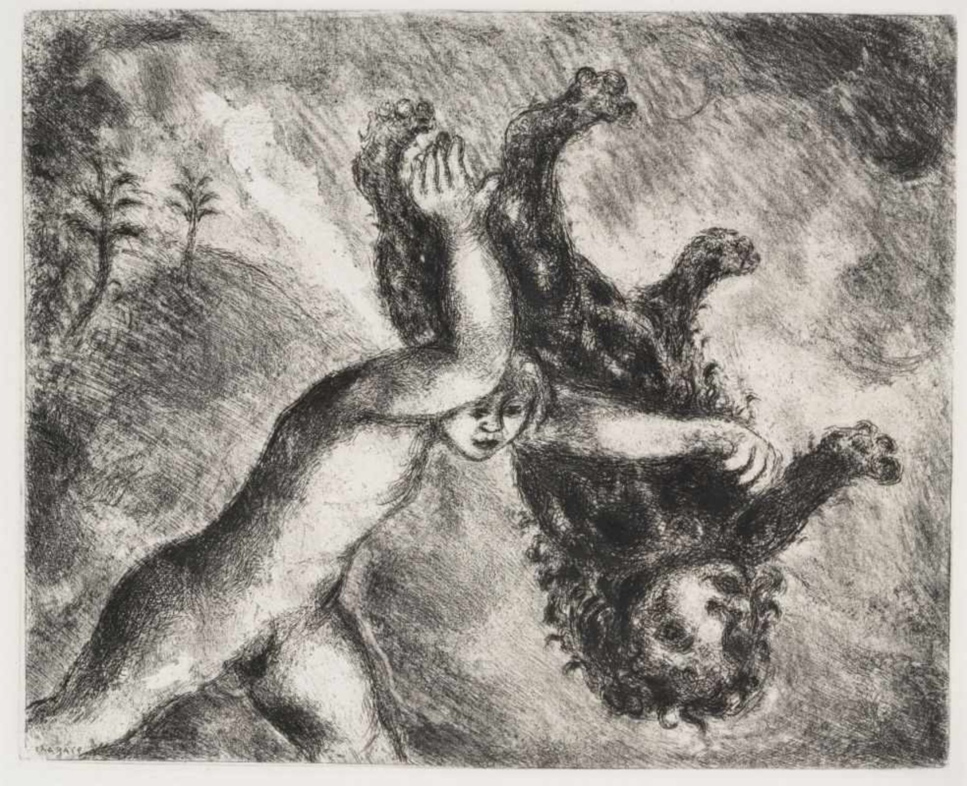 Chagall, Marc 1887 Witebsk - 1985 St. Paul de Vence Bible. 1956 Tériade Editeur, Paris. 2 Bände - Bild 11 aus 16