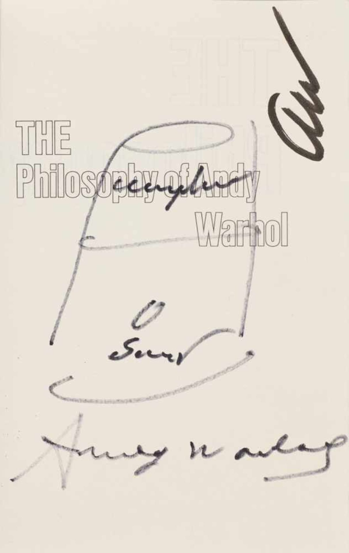 Warhol, Andy 1928 Pittsburgh - 1987 New York Campbell Soup Gelegenheitszeichnung in Filzstift auf
