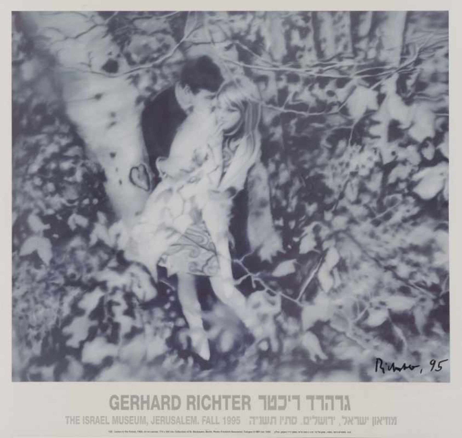 Richter, Gerhard 1932 Dresden - lebt in Köln und Düsseldorf Liebespaar im Wald. 1995 Offset auf