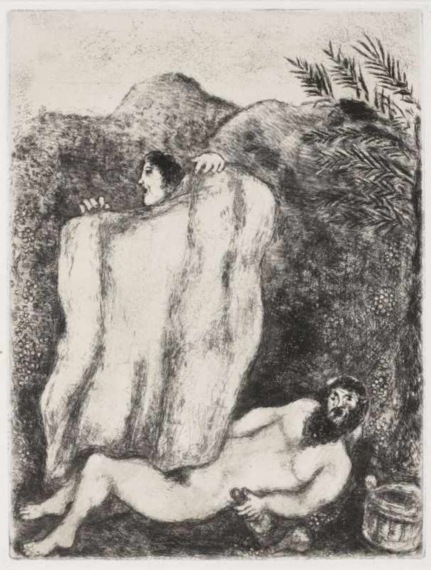 Chagall, Marc 1887 Witebsk - 1985 St. Paul de Vence Bible. 1956 Tériade Editeur, Paris. 2 Bände - Bild 7 aus 16