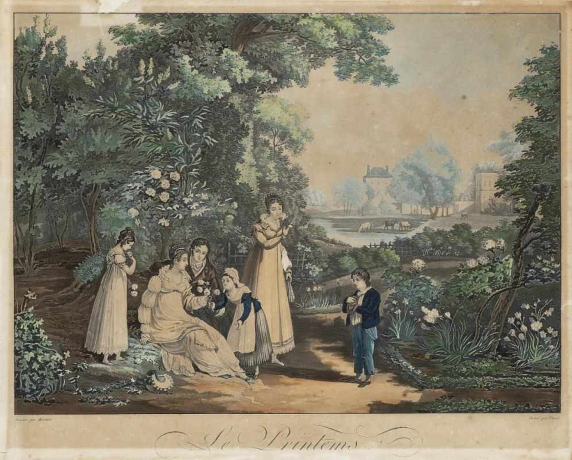 Jazet, Jean-Pierre Marie1788 Paris - 1871 ebendaLe Printemps - L'Été - L'Automne - L'HiverVier