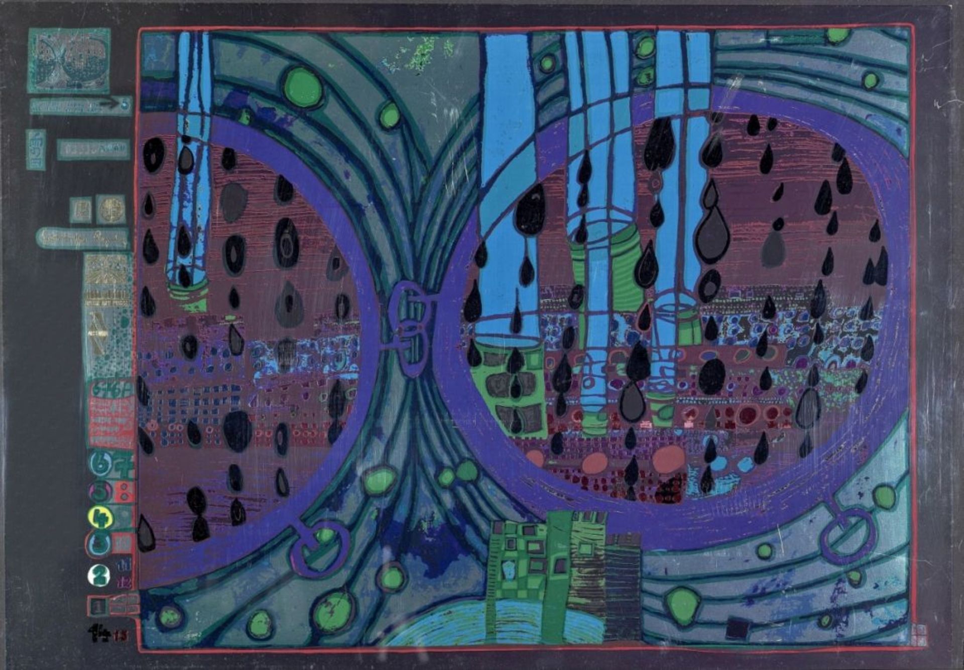 Hundertwasser, Friedensreich('Fritz Stowasser')1928 Wien - 2000 Queen Elizabeth 2, Pazifischer