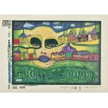 Hundertwasser, Friedensreich('Fritz Stowasser')1928 Wien - 2000 Queen Elizabeth 2, Pazifischer