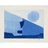 Poliakoff, Serge1900 Moskau - 1969 ParisComposition bleue. 1958 Farbradierung mit Aquatinta auf