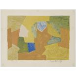 Poliakoff, Serge1900 Moskau - 1969 ParisComposition jaune, orange et verte. 1957 Farblithographie