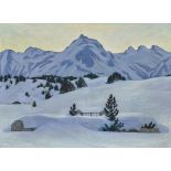 Ruckteschell, Walter von1882 St. Petersburg - 1941Winterlandschaft bei Maloja. 1912 Öl auf