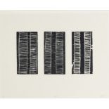Karshan, Linda1947 MinneapolisOhne Titel. 2002 Holzschnitt auf Japanpapier 18 x 31,5 cm (35 x 45 cm)