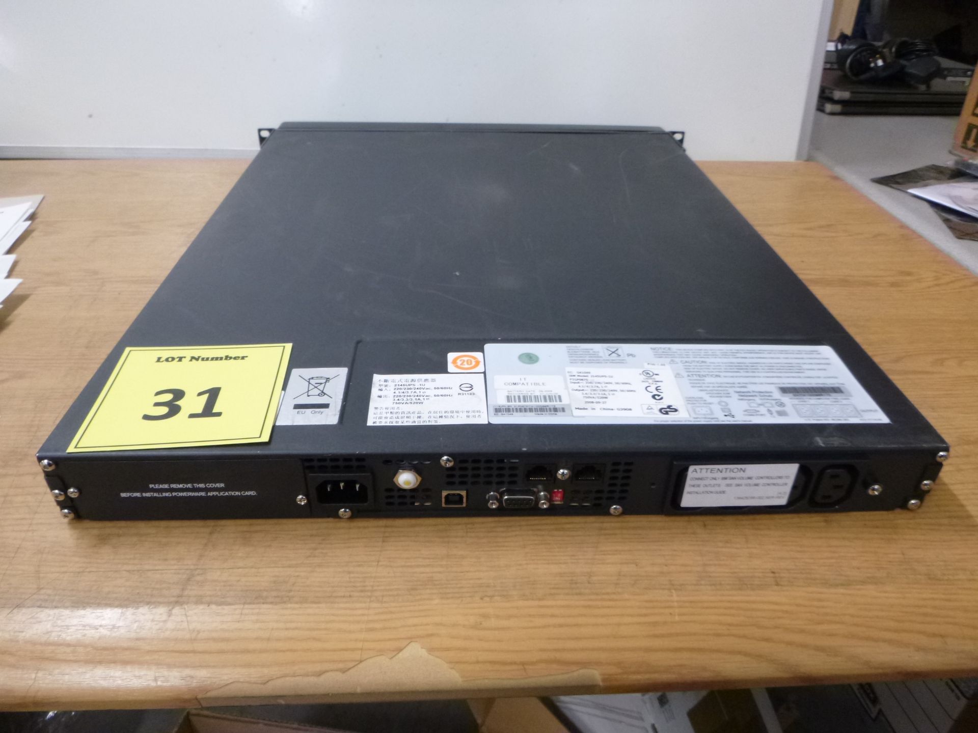 IBM RACKMOUNT UPS. MODEL 2145UPS-1U - Image 3 of 3