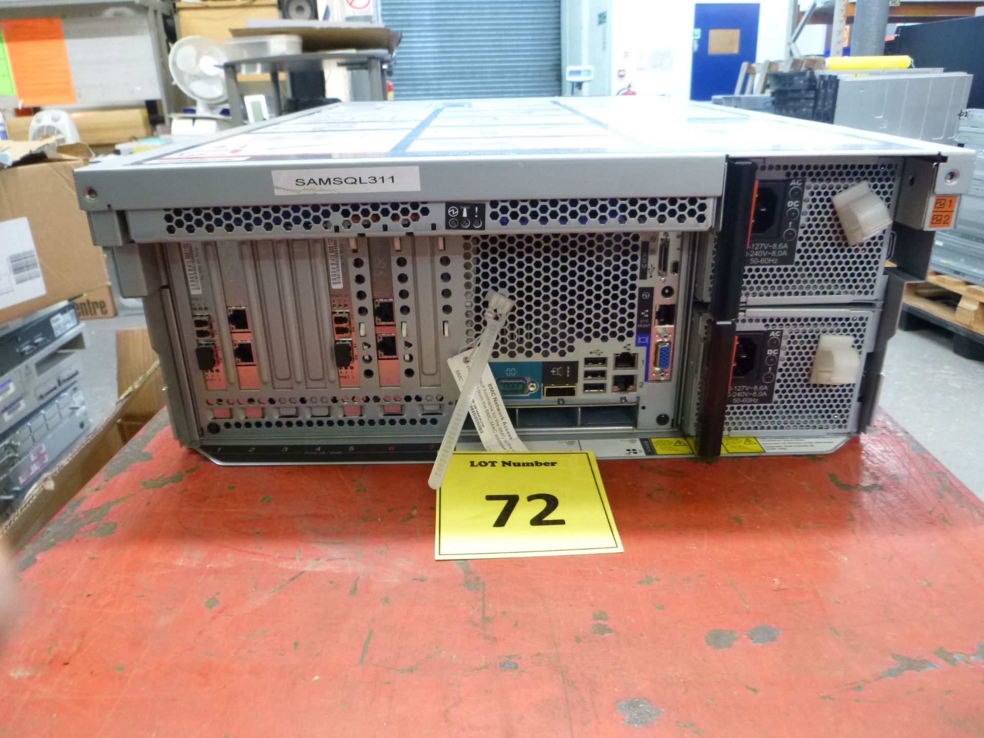 IBM SYSTEM X 3850 M2 4U RACKMOUNT FILESERVER. 4 X SIX CORE 2.4GHZGHZ PROCESSORS (E7450), 128GB - Image 2 of 2