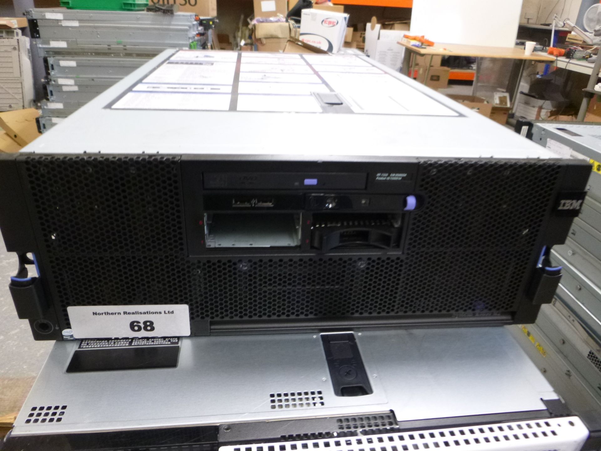 IBM SYSTEM X 3850 M2 4U RACKMOUNT FILESERVER. 4 X SIX CORE 2.4GHZGHZ PROCESSORS (E7450), 64GB RAM,