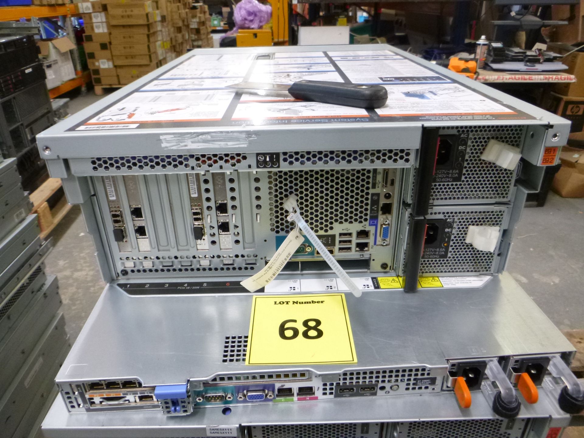 IBM SYSTEM X 3850 M2 4U RACKMOUNT FILESERVER. 4 X SIX CORE 2.4GHZGHZ PROCESSORS (E7450), 64GB RAM, - Image 2 of 2