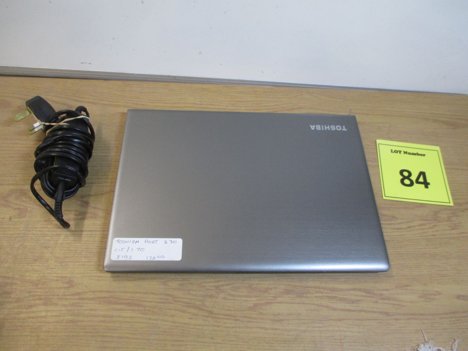 TOSHIBA PORTEGE Z30 LAPTOP. CORE i5 1.7GHZ PROCESSOR, 8GB RAM, 128GB SOLID STATE HDD. WITH PSU & - Image 2 of 2