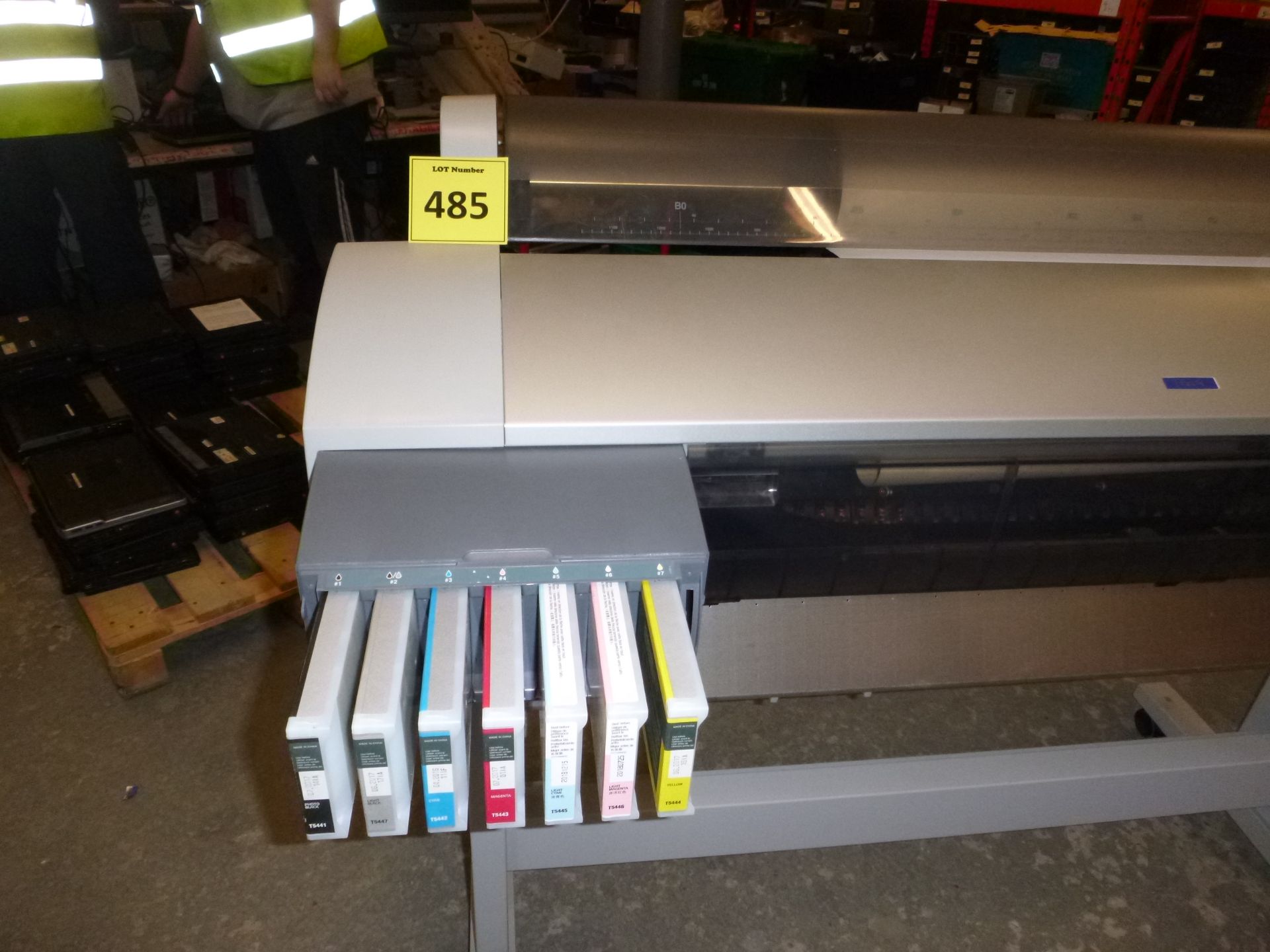 Epson Stylus Pro 9600 Large-Format InkJet Printer. With test print. See photo. SEE ALSO LOT 501 to - Image 2 of 5