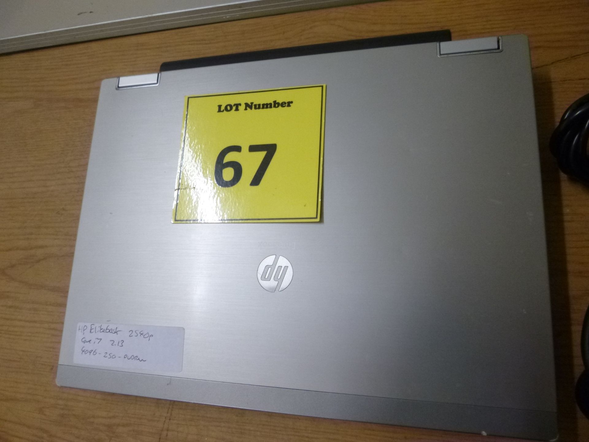 HP ELITEBOOK 2540P LAPTOP. CORE i7 2.13GHZ PROCESSOR, 4GB RAM, 250GB HDD, DVDRW. WITH PSU. W7 PRO - Image 2 of 4