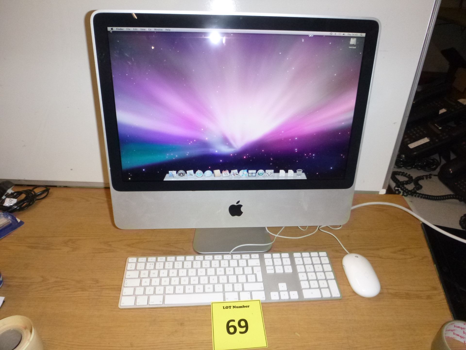 APPLE iMAC A1224 20" ALL IN ONE. CORE 2 DUO 2.66GHZ, 4GB RAM, 320GB HDD, DVDRW. MAC OSX10.5.6.