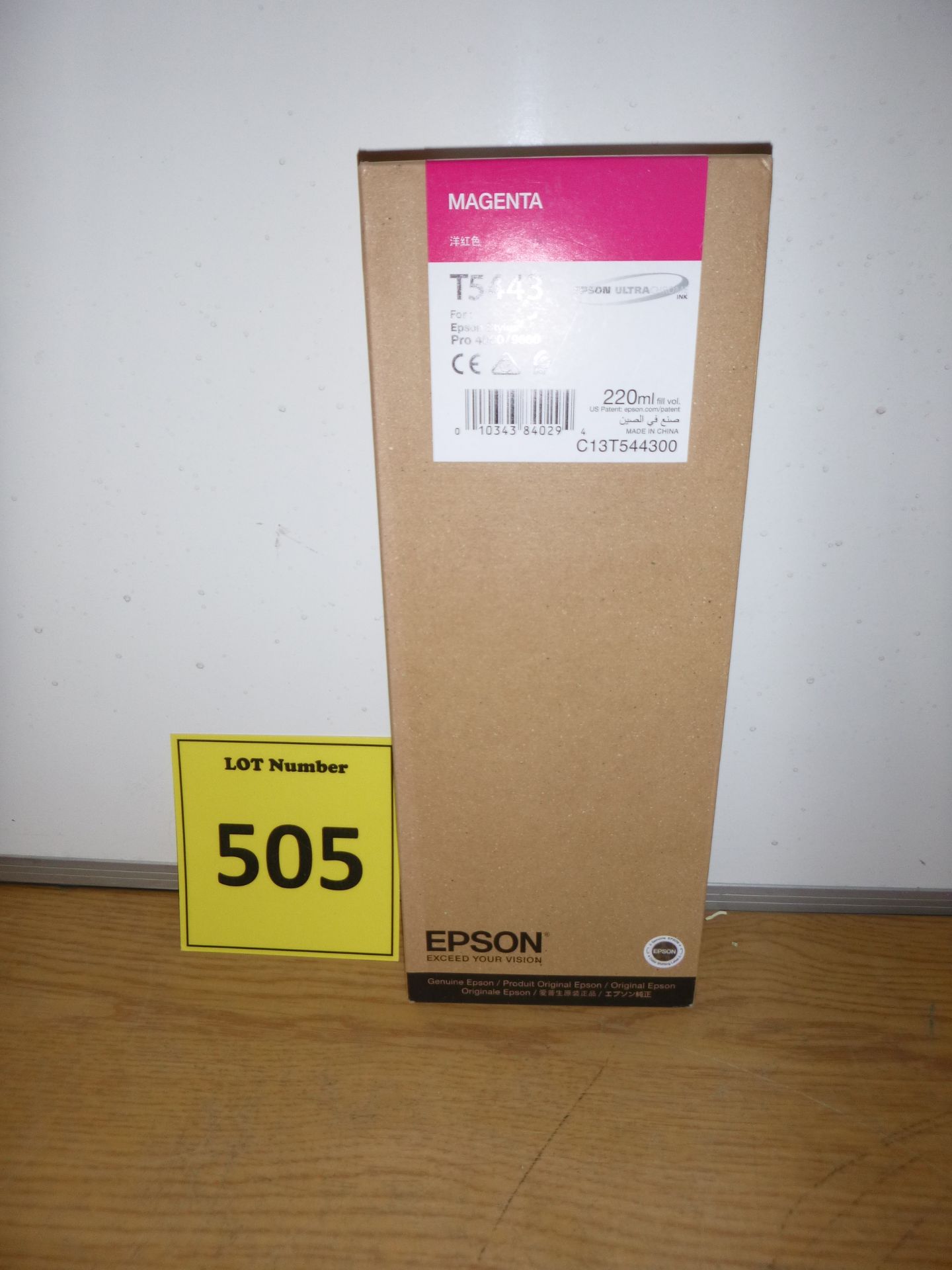 GENUINE Epson T5443 sealed magenta cartridge for Epson Stylus Pro 4000 / 9600 printers