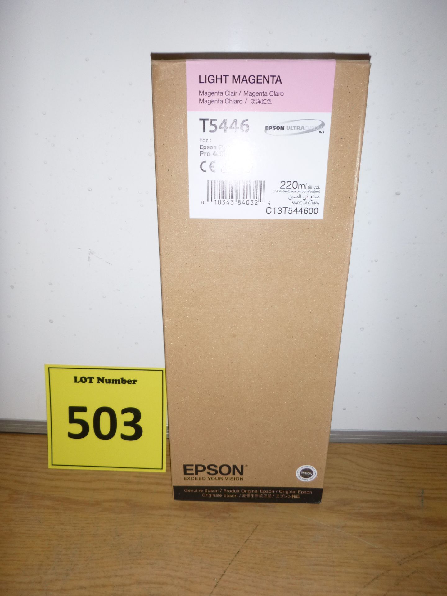GENUINE Epson T5446 sealed light magenta cartridge for Epson Stylus Pro 4000 / 9600 printers
