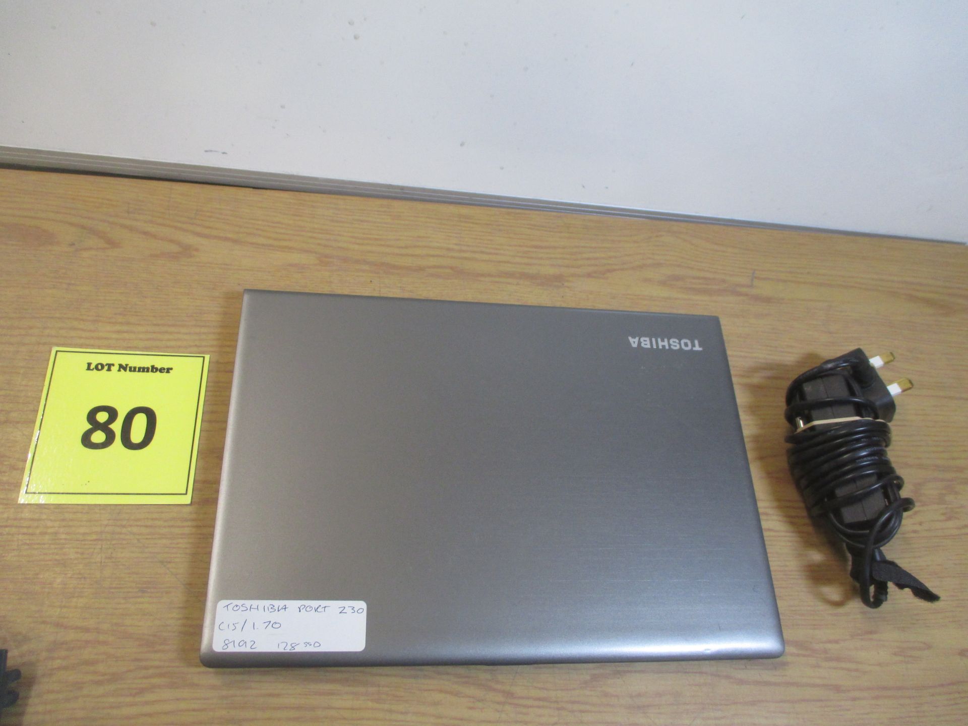 TOSHIBA PORTEGE Z30 LAPTOP. CORE i5 1.7GHZ PROCESSOR, 8GB RAM, 128GB SOLID STATE HDD. WITH PSU & - Image 2 of 2