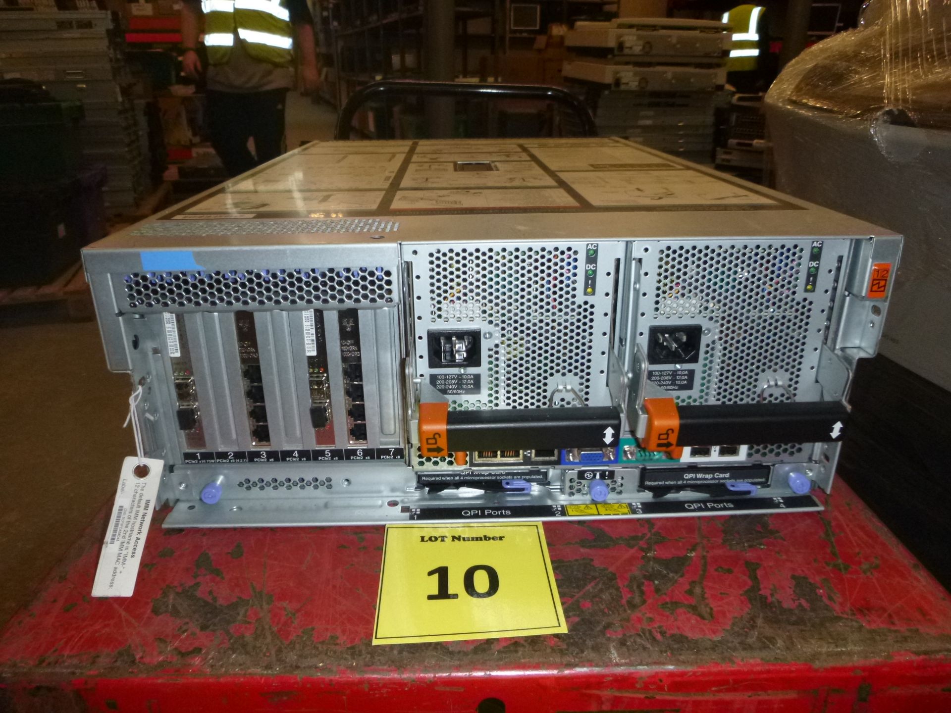 IBM SYSTEM x3850 X5  4U RACKMOUNT FILE SERVER. 4 X SIX CORE 1.87GHZ PROCESSORS (E7-4807), 96GB - Bild 2 aus 2