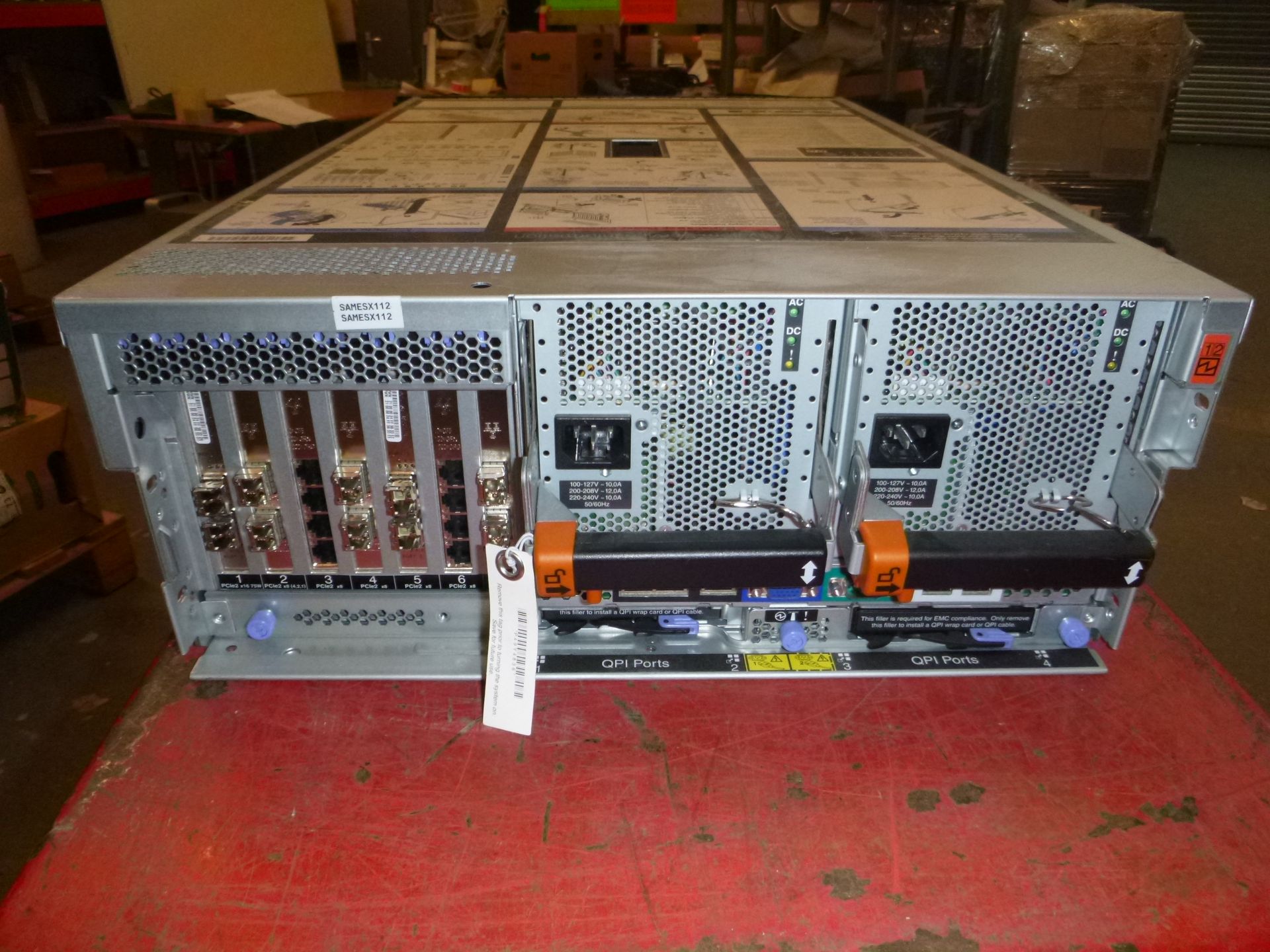 IBM SYSTEM x3850 X5  4U RACKMOUNT FILE SERVER. 2 X SIX CORE 1.87GHZ PROCESSORS (E7-4807), 128GB RAM, - Image 2 of 2