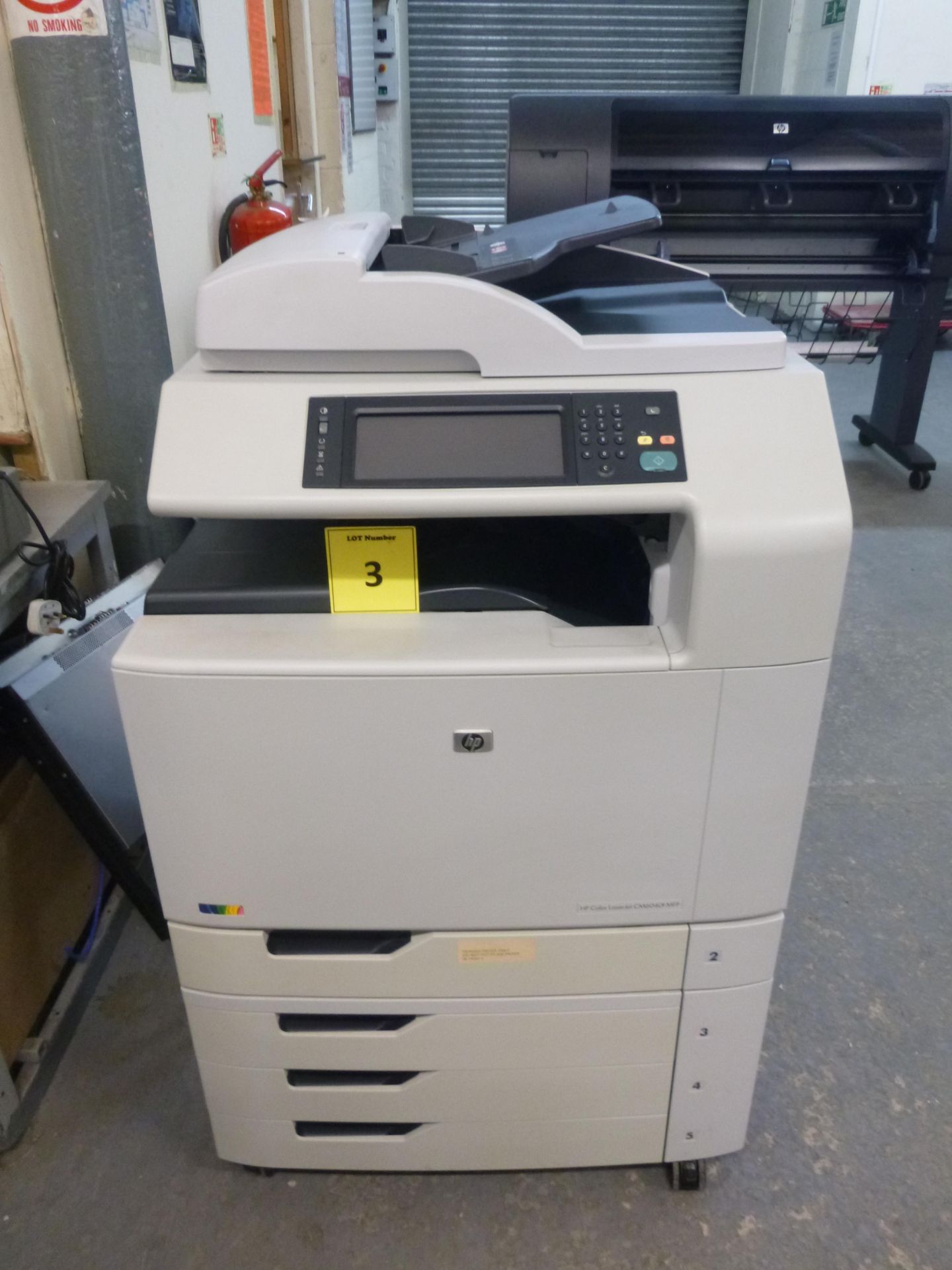 HP COLOUR LASERJET CM6040 MFP . With test print