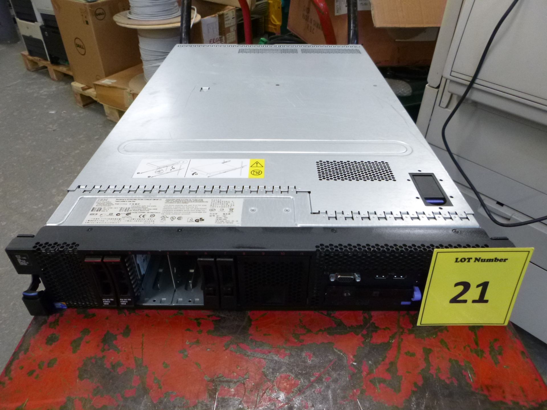 IBM X3650 M2 2U RACKMOUNT FILE SERVER. 1 X QUAD CORE (E5540) 2.53 GHz PROCESSOR . 8GB RAM, 2 X 146