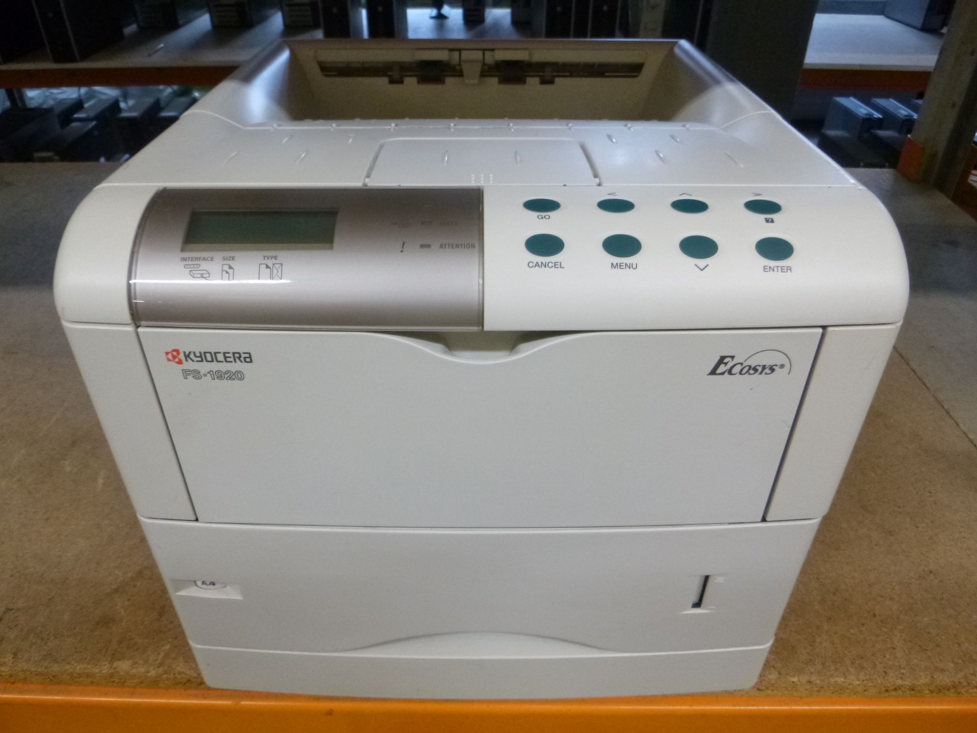 Kyocera FS-1920 USB Parallel Mono Laser Printer. WITH TESTPRINT.