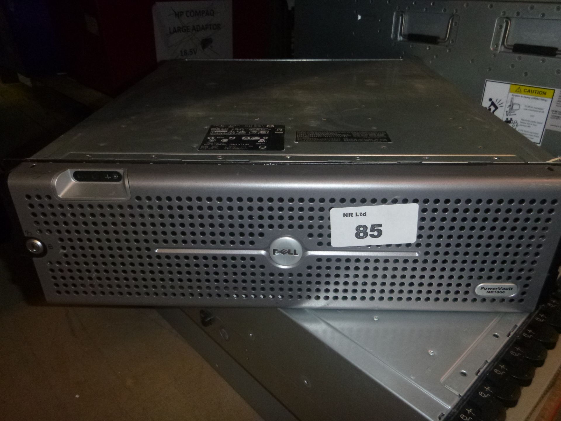 Dell PowerVault MD1000 14 Bay HDD Array with 2 PSU's. 12 X 146GB 3.5" SAS HDD'S & 2 X 300GB 3.5" SAS