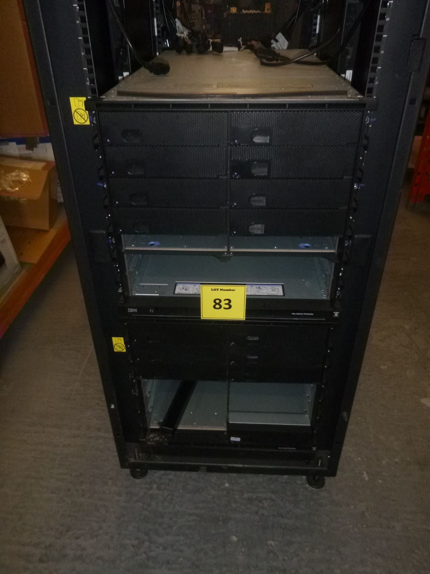 IBM PUREFLEX SYSTEM RACK 7953-94X CONTAINING 2 X 81Y2891 FLEX SYSTEM ENTERPRISE CHASSIS, 2 X IBM - Image 2 of 12