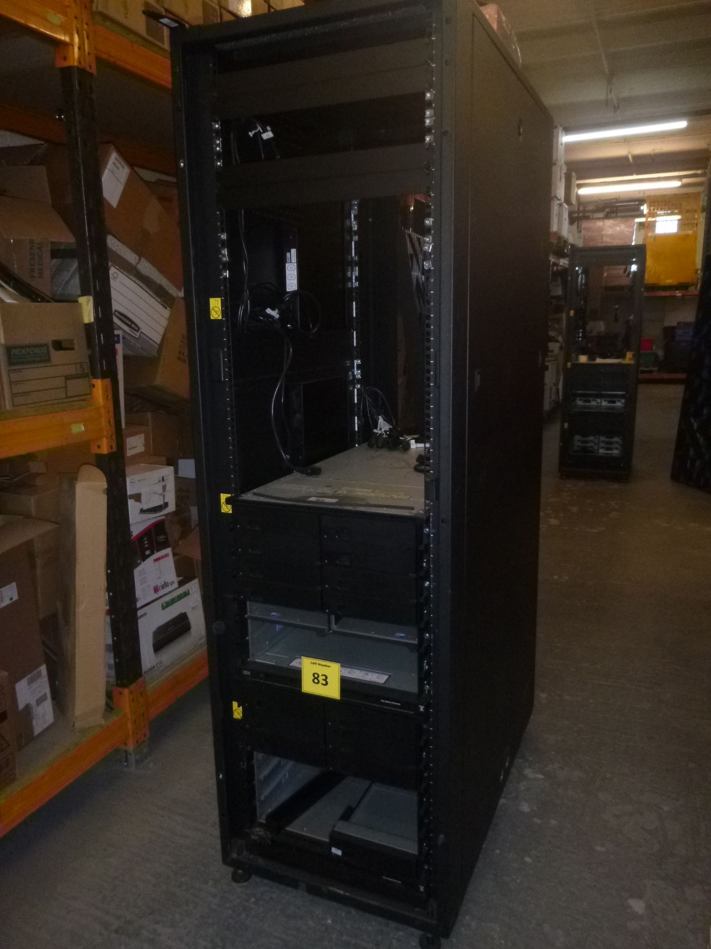 IBM PUREFLEX SYSTEM RACK 7953-94X CONTAINING 2 X 81Y2891 FLEX SYSTEM ENTERPRISE CHASSIS, 2 X IBM