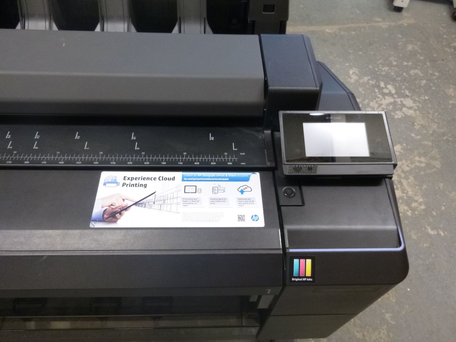 HP DESIGNJET T2500 WIDE FORMAT PRINTER/PLOTTER. WITH TEST PRINT - Image 3 of 7